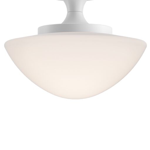 Knox 47813CI Small Semi-Flush Mount - White