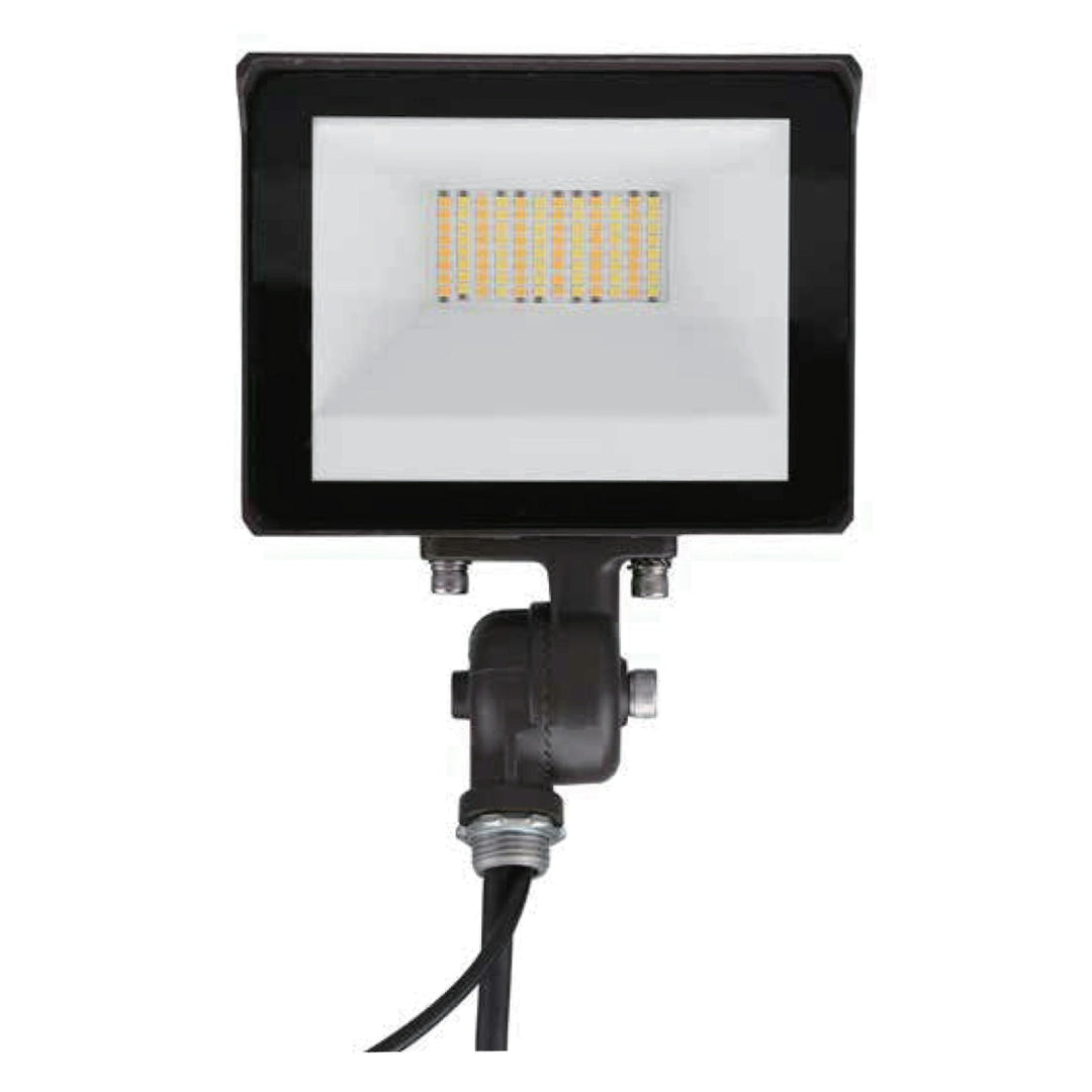 Mini Flood Light: ARCY-Line, 3-CCT & Power Select w/ Photocell 15W/25W/30W - Bronze