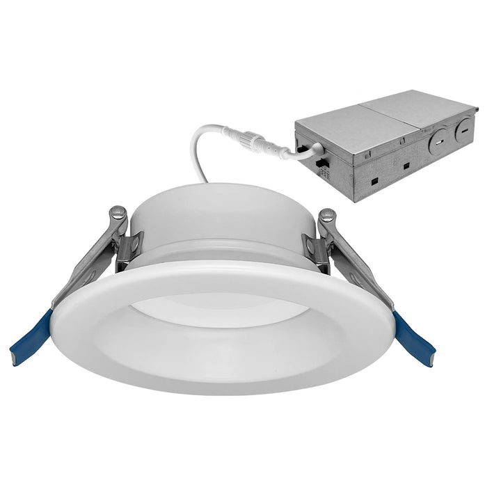 4" Retrofit Downlight: RDL-Line 5-CCT Selectable 12W/10W/8W - White