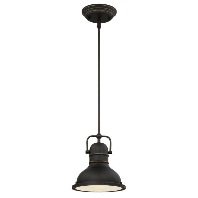 Westinghouse - Boswell Mini Pendant, Base E26 Medium, Integrated - Oil Rubbed Bronze