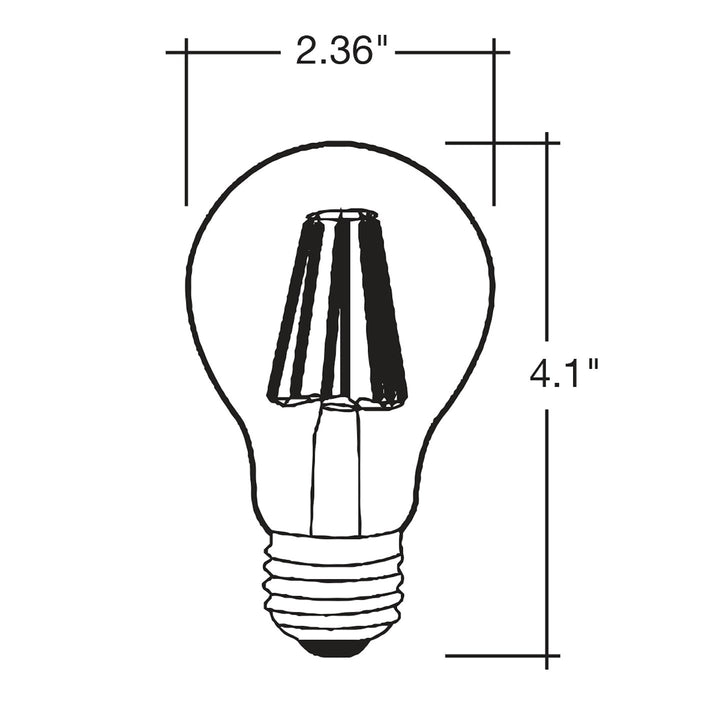 Filament A19 Bulb, 9W, 30K