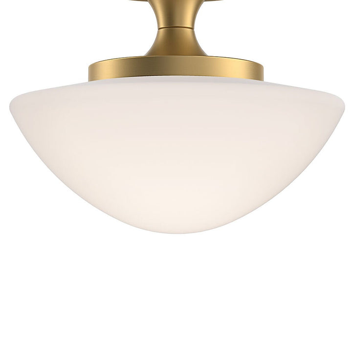 Knox 47813LCB  Small Semi-Flush Mount - Bronze