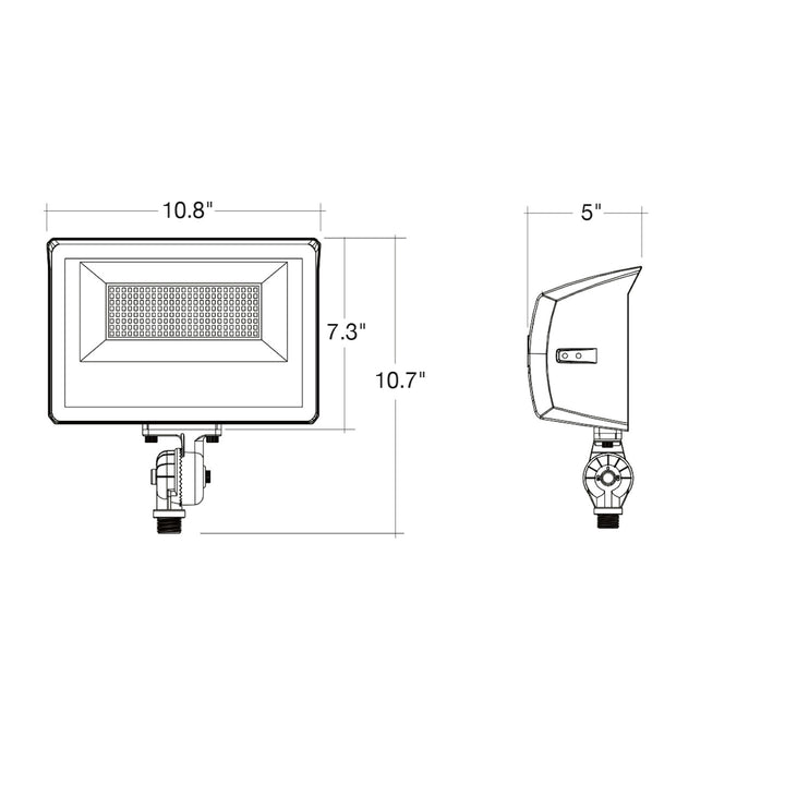 Mini Flood Light: ARCY-Line, 3-CCT & Power Select w/ Photocell 60W/80W/100W - Bronze