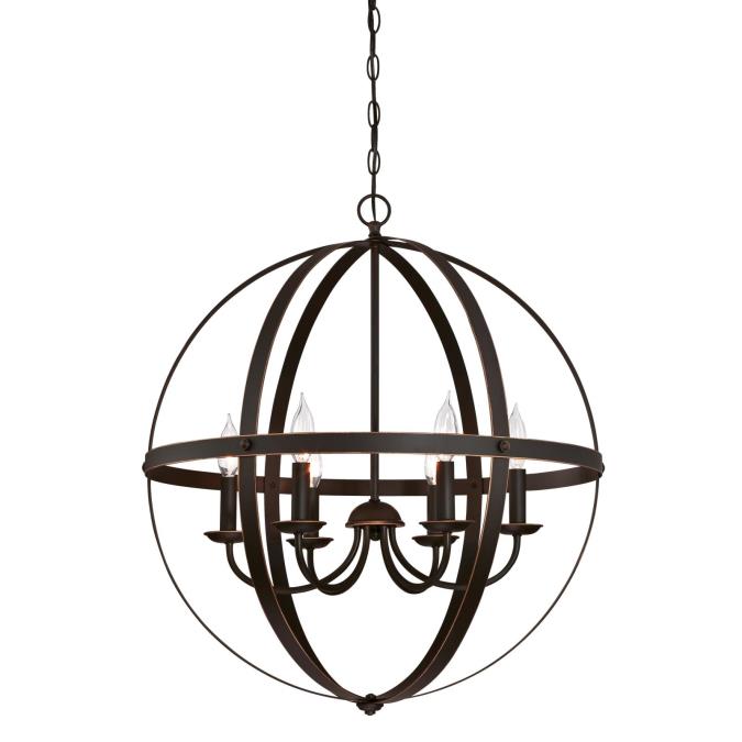 Westing House - Stella Mira Six-Light, Base E12 Lamp - Oil Rubbed Bronze