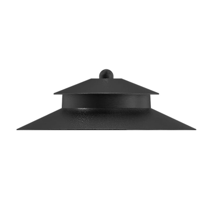 Path Light Cap: Style 3 - Aluminum Black