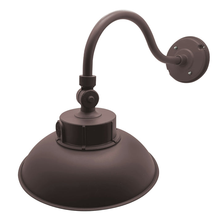 Gooseneck Area Light: Bolt-Line 3-CCT Select 50W/40W/30W - Bronze