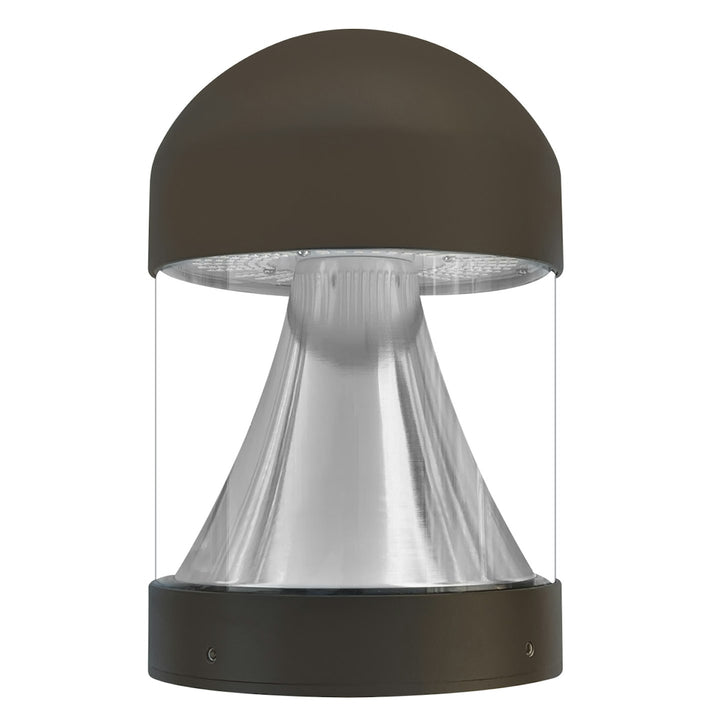 Bollard Head: Round Cone Dome Top 5-CCT Selectable 22W/16W/12W - Bronze