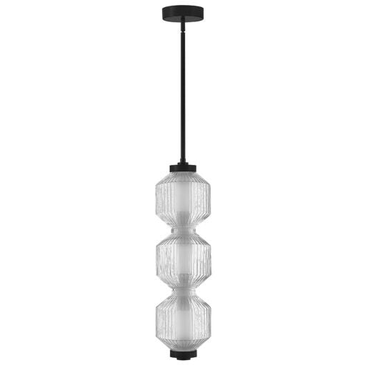 Reign FR41467BK  Small LED Convertible Pendant - Black