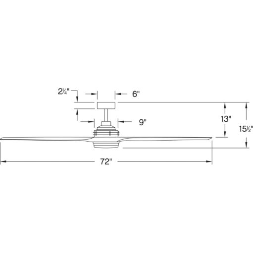 Artiste 72" Smart LED Fan 900172FBN-LWD - Grey