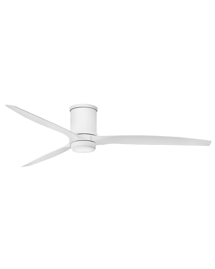 Hover Flush 72" LED Smart Fan 900872FMW-LWD - White