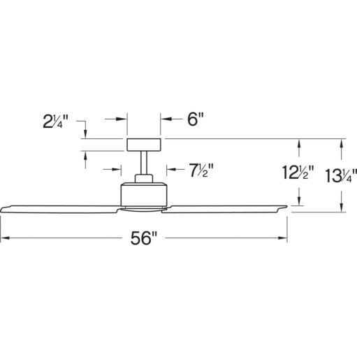 Indy 72" Fan 900972FMB-NWA - Black