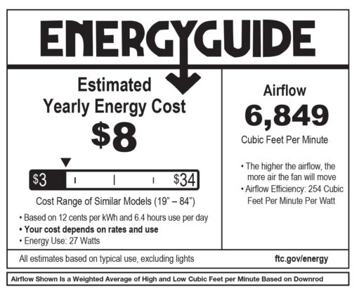 Indy Maxx 82" LED Smart Fan 900982FMB-LDD - Black