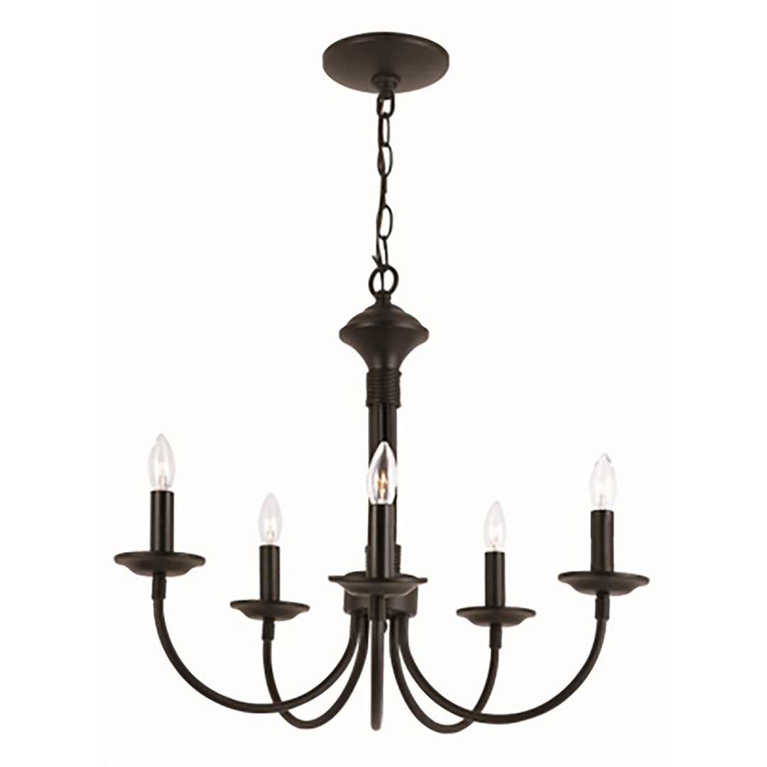 Candle 19" Chandelier - Black