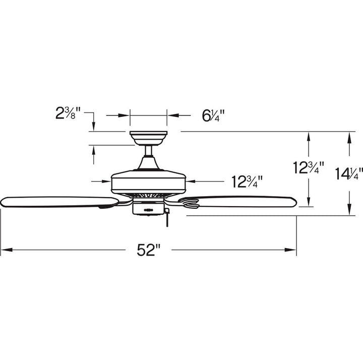 Oasis 60" Fan 901660FBN-NWA - Brushed Nickel