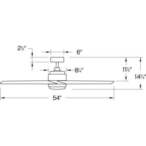 Tier 54" LED Fan 902054FBN-LWA - Brushed Nickel