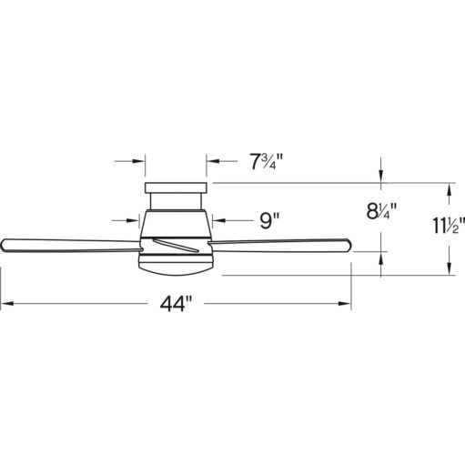 Trey 44" LED Smart Fan 902744FMM-LWD - Bronze