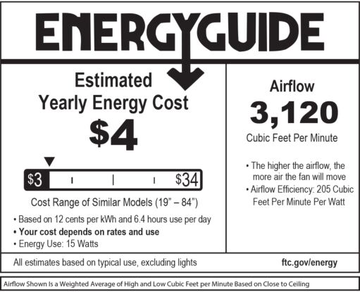 Trey 52" LED Smart Fan 902752FBN-LWD - Grey