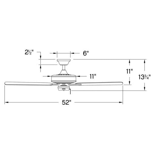 Metro 52" Fan 903352FBN-NIA - Grey