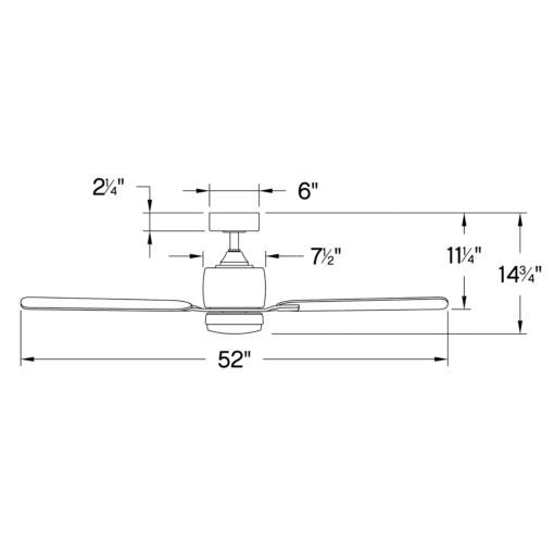 Afton 52" LED Fan 903552FMM-LIA - Bronze