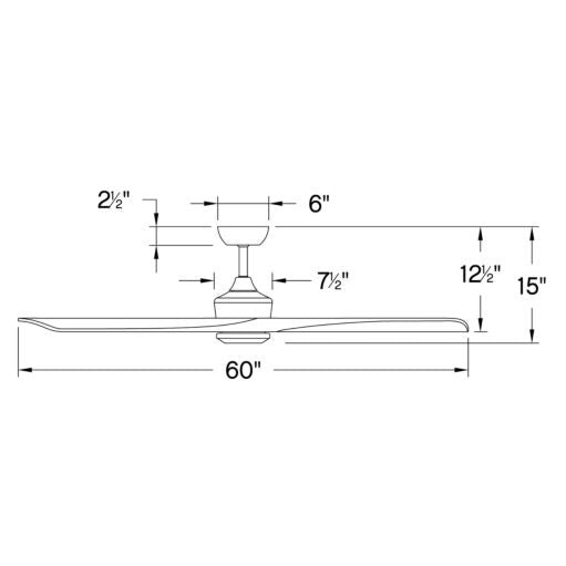 Sculpt 60" LED Fan 903660FMB-LDD - Black