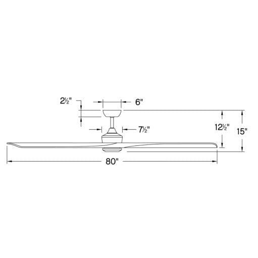 Sculpt 80" LED Fan 903680FGT-LDD - Grey