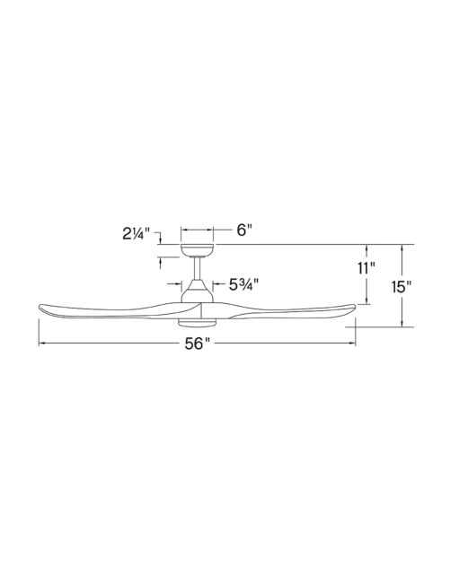 Swell Illuminated 56" LED Smart Fan 903856FBB-LDD - Black