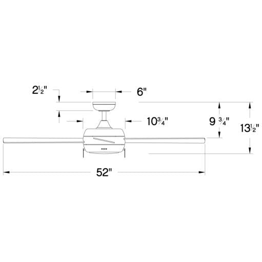 Croft 52" LED Fan 904052FHB-LIA- Bronze