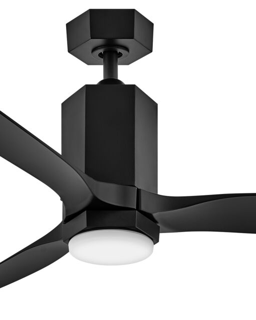 Facet 52" LED Dual Mount Smart Fan 905852FMB-LDDK - Black