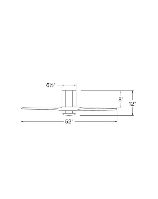 Facet 52" LED Smart Fan  905852FWC-LDD - White