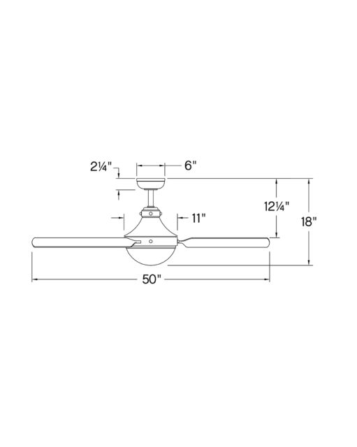 Oliver 50" LED Smart Fan 905950FHB-LWD - Bronze