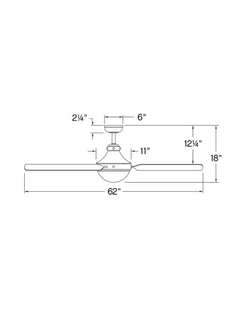 Oliver 62" LED Smart Fan 905962FHB-LWD - Bronze