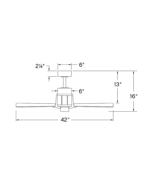 Atticus 42" LED Smart Fan 906242FHB-LDD - Bronze