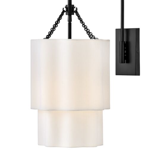 Gwen 47730BK  Large Single Light Sconce - Black