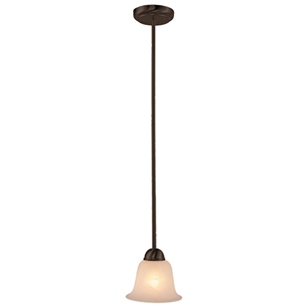 1-Light Single Glass Shade Mini - Rubbed Oil Bronze