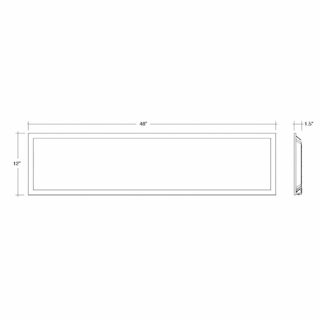 1X4 LED Panel: BackLit Line 5-CCT & 3-Power Select 40W/30W/20W - White