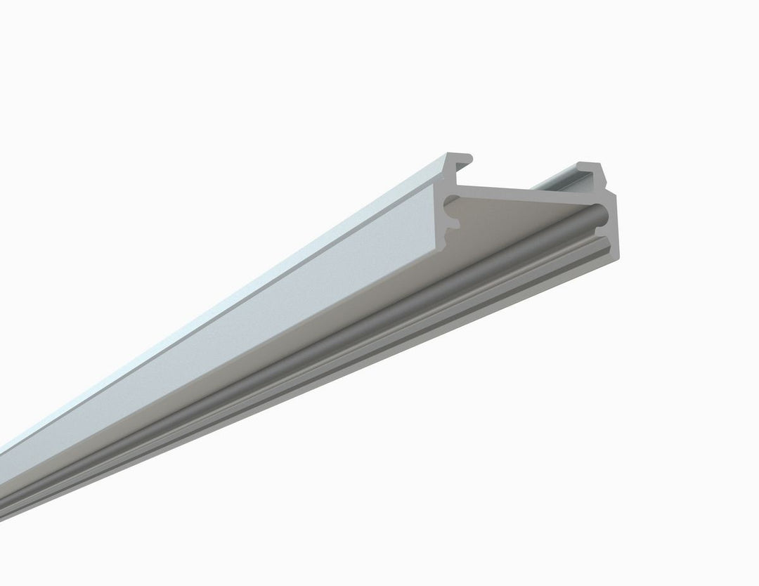 LED Channel - 975ASL - Slimline Square Surface, 10 ft - Silver