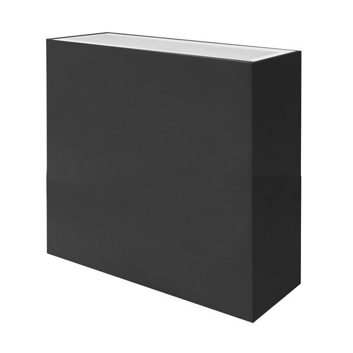 12" Modern Square Sconce Light: M-Line - Black