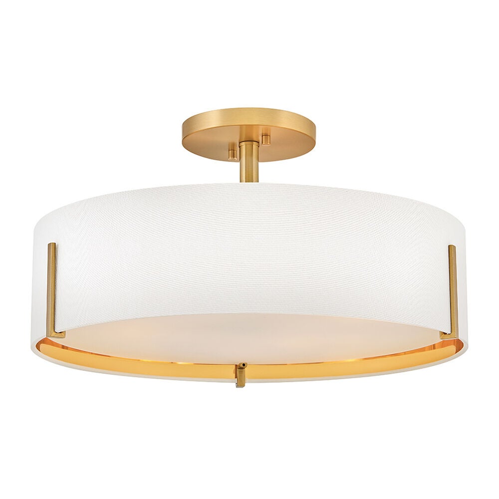 Halle 47573LCB Medium Semi-Flush Mount - Bronze