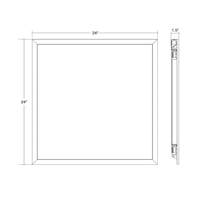 2x2 LED Panel: BackLit Line 5-CCT & 3-Power Select 40W/30W/20W - White