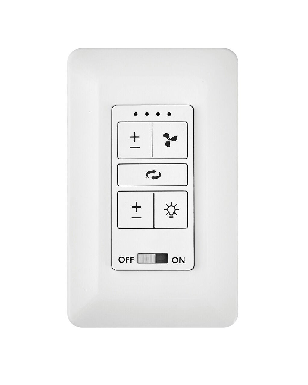 980001FWH - Wall Control 4 Speed DC- White