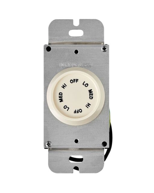 980010FAW - Wall Control 3 Speed Rotary - White