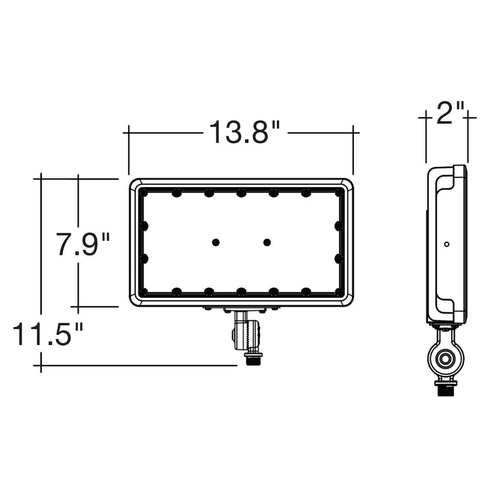 Mini Area Floodlights: XS-Line 3-CCT Selectable 150W/120W/100W - Bronze