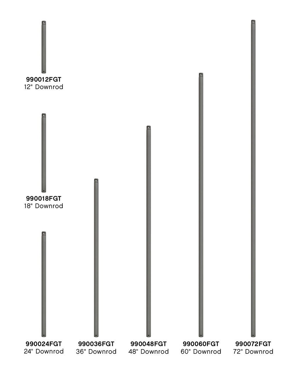 990018FGT - 18" Downrod