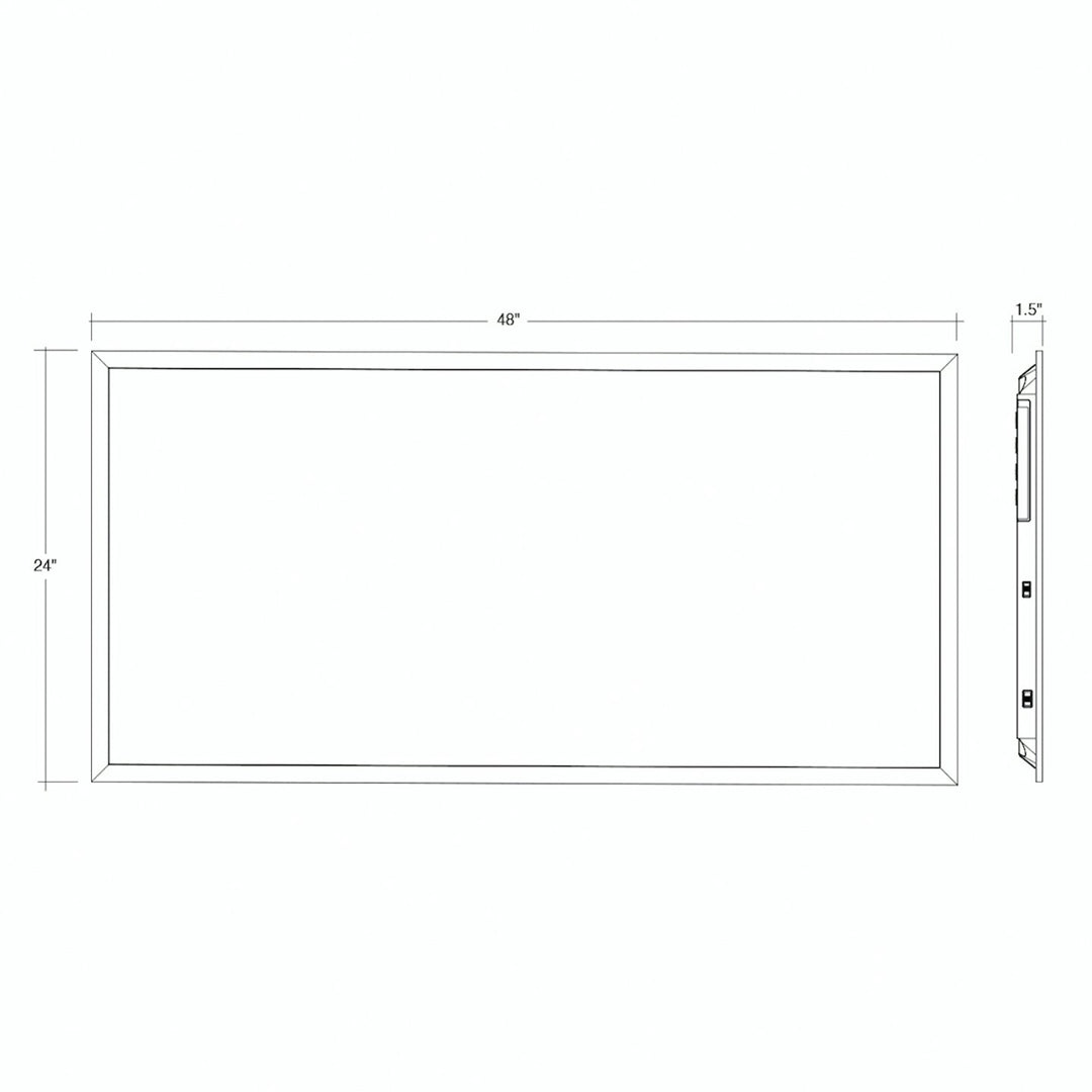 2x4 LED Panel: BackLit Line 5-CCT & 3-Power Select 50W/40W/30W - White