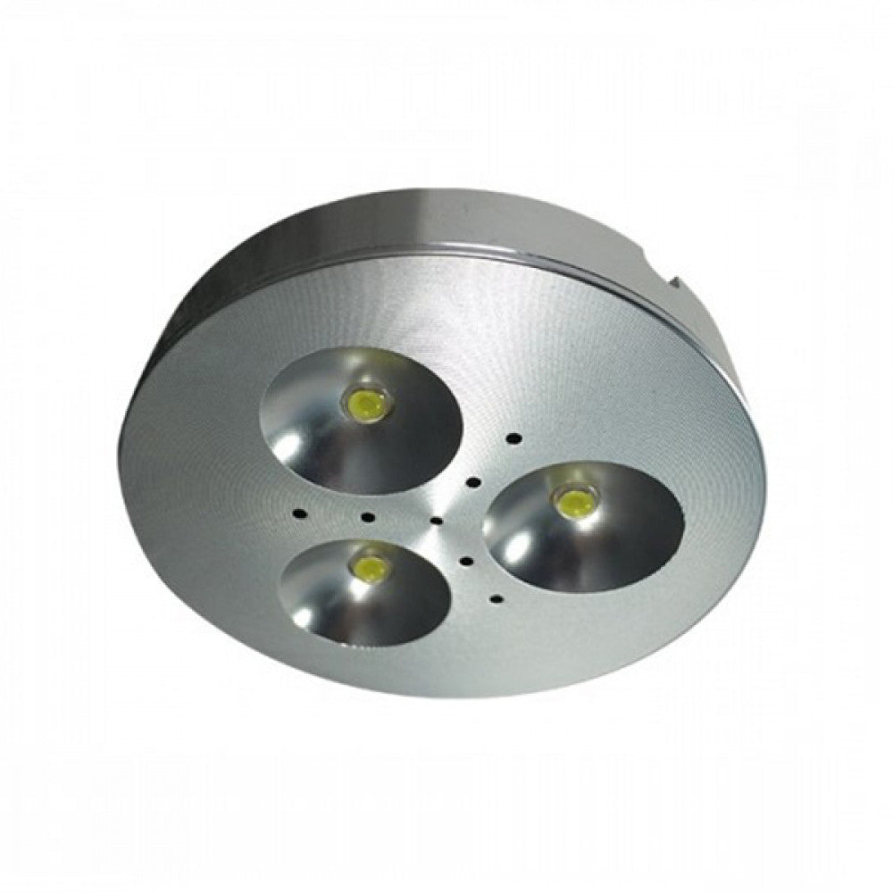 Richee Lighting - LED Spot Puck Light, 3W, 6000K - Aluminum