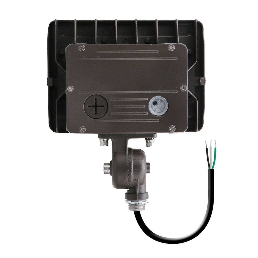 Mini Area Flood Lights: M-Line 3-CCT & Power Select w/ Photocell - Bronze