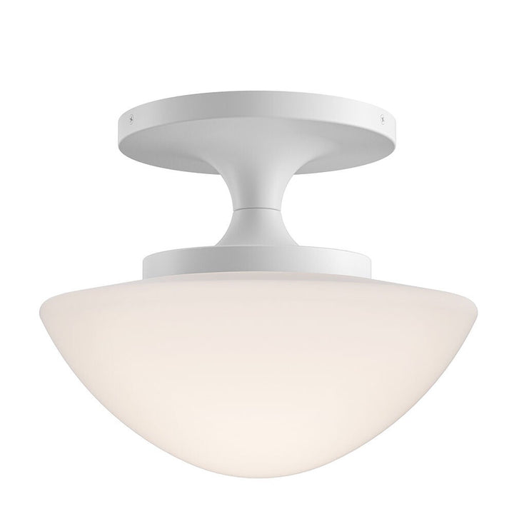 Knox 47813CI Small Semi-Flush Mount - White