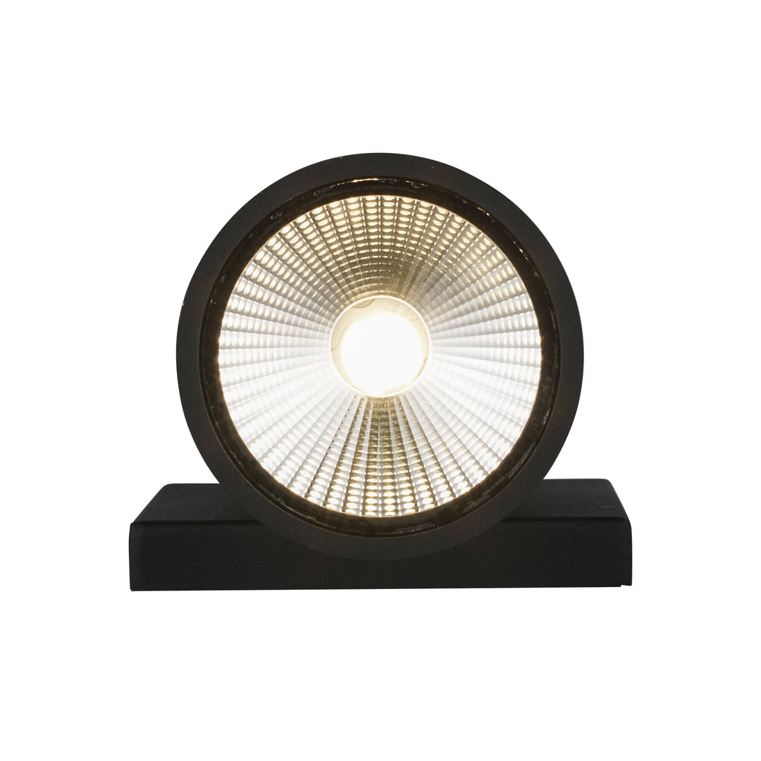 Compact Collection, Tubular/Cylindrical, Outdoor Metal Wall Sconce Light ADA - Black
