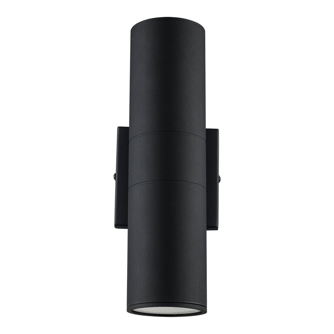 Compact Collection, Tubular/Cylindrical, Outdoor Metal Wall Sconce Light ADA - Black