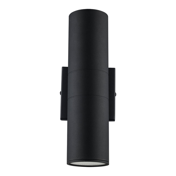 Compact Collection, Tubular/Cylindrical, Outdoor Metal Wall Sconce Light ADA - Black